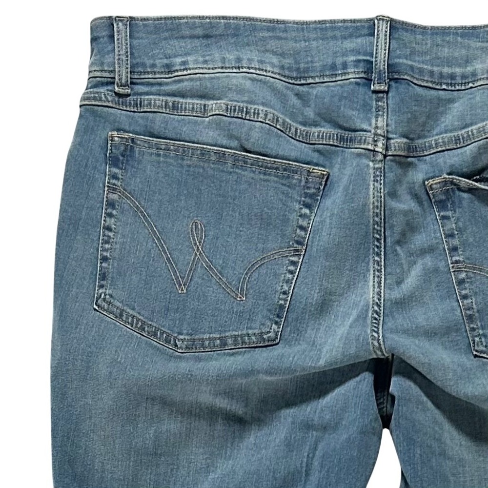 Wrangler Straight Leg‎ Jeans Womens 34/17x32 Blue Denim Classic Casual 1009MWTGB